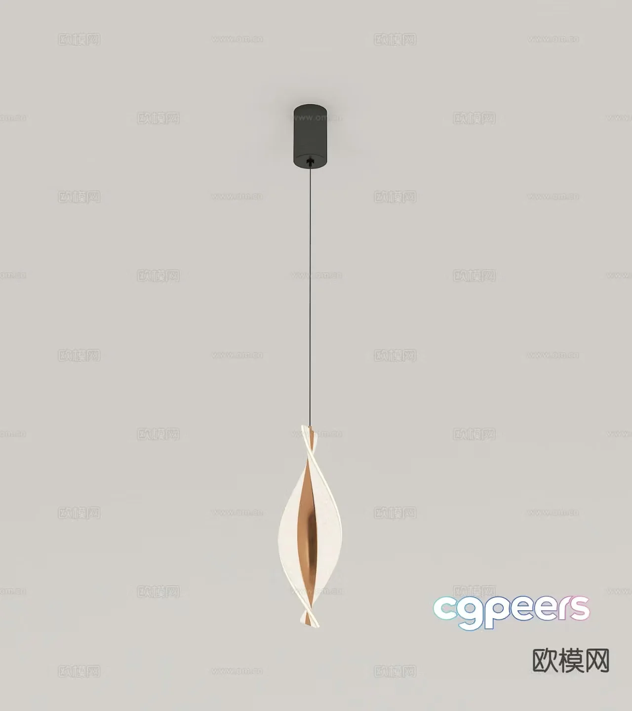 Modern chandelier 3d model