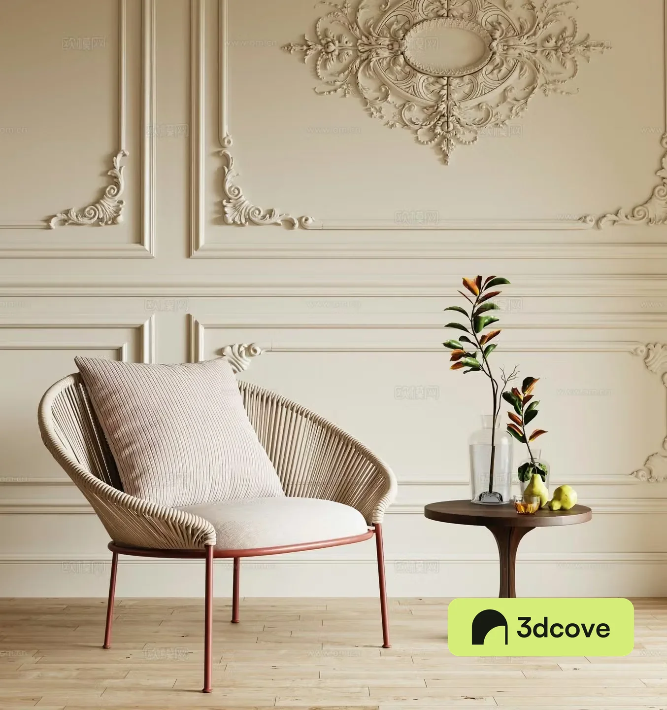 French casual chair