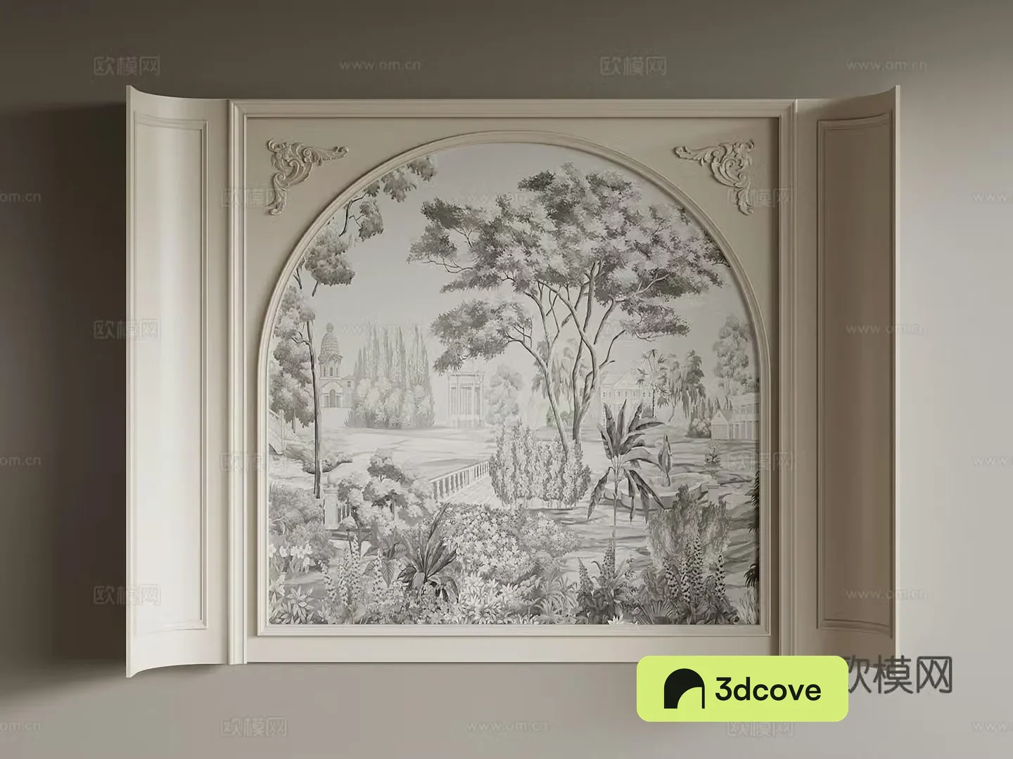 French background wall