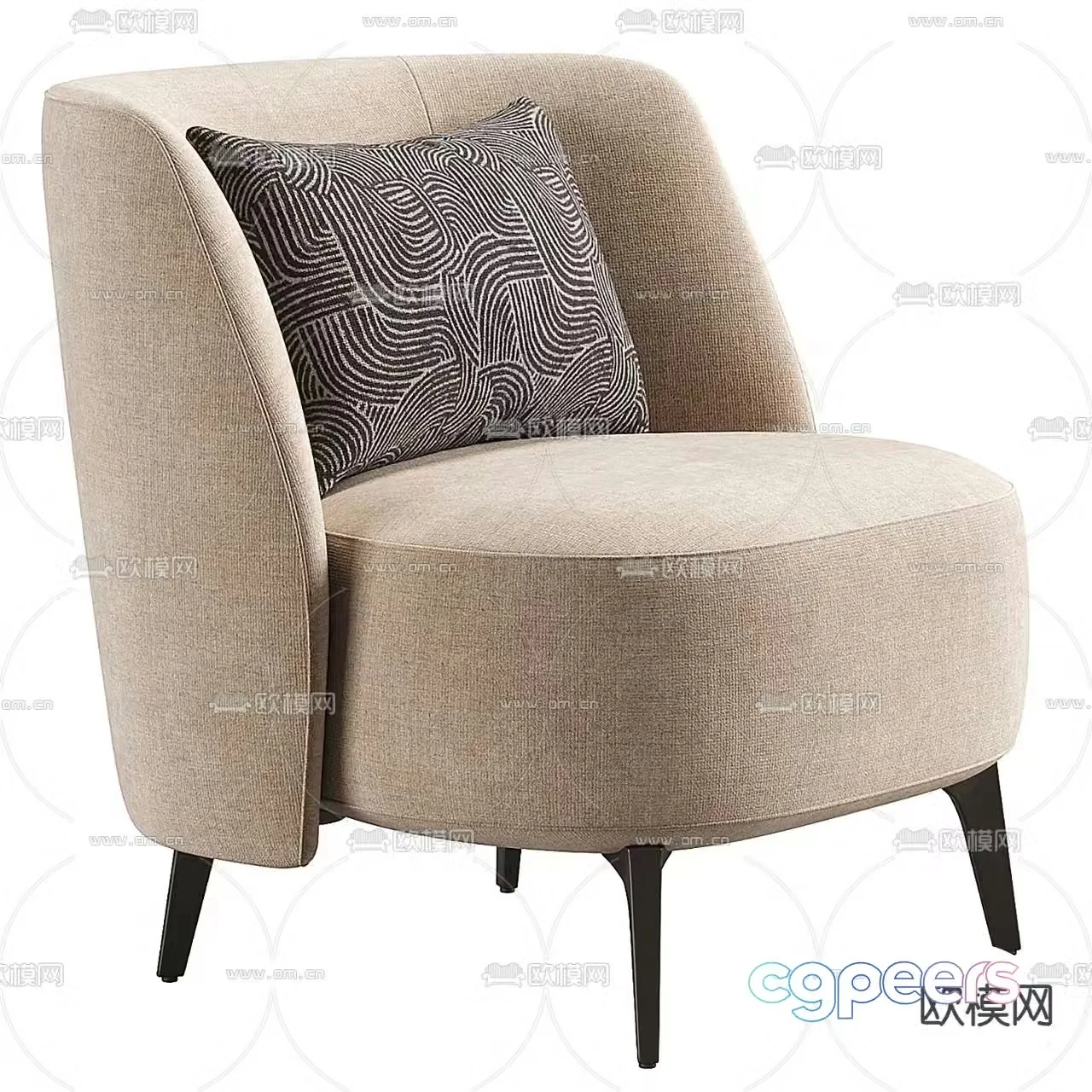 Sofa chair leisure chair 3d model
