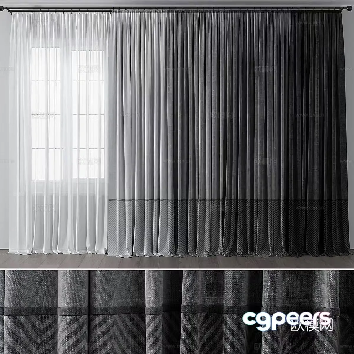 Curtain 3d model