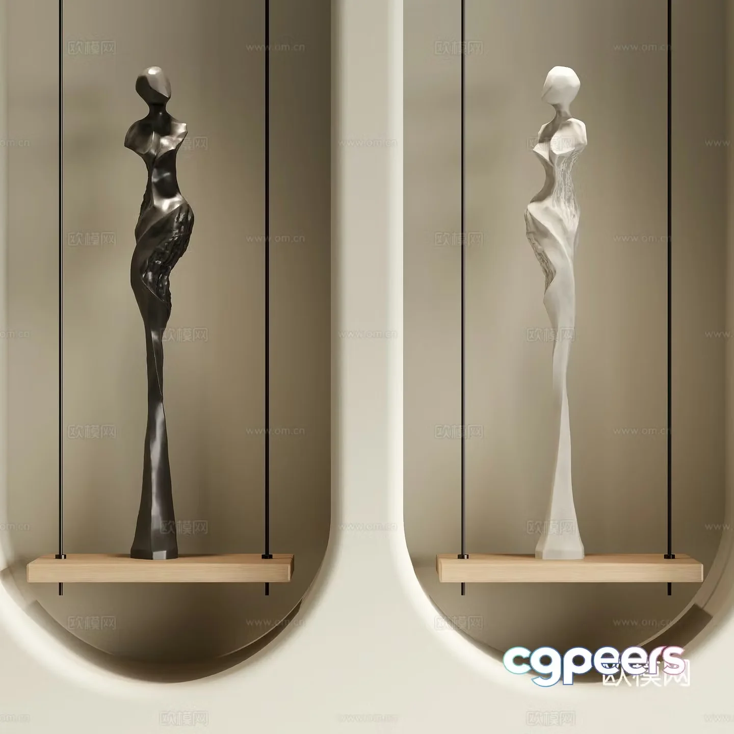 Modern sculpture 3d model