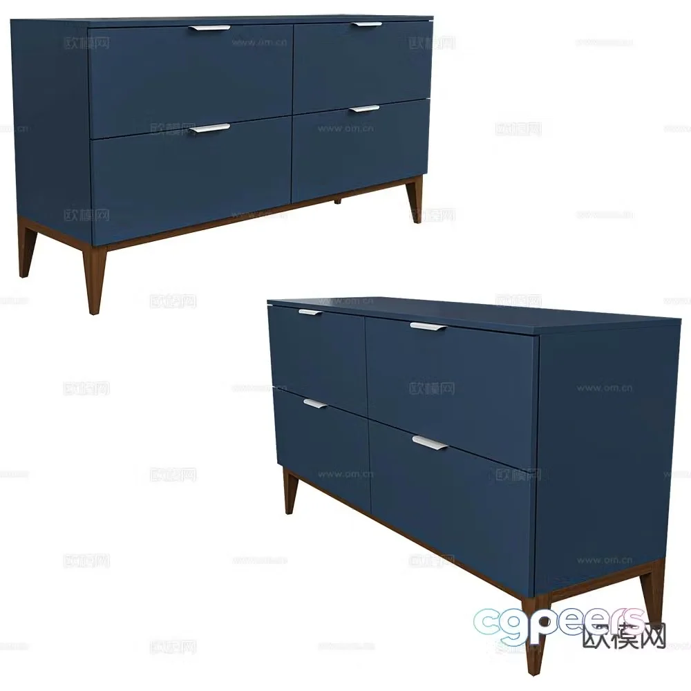 Mister side cabinet drawer 3d model