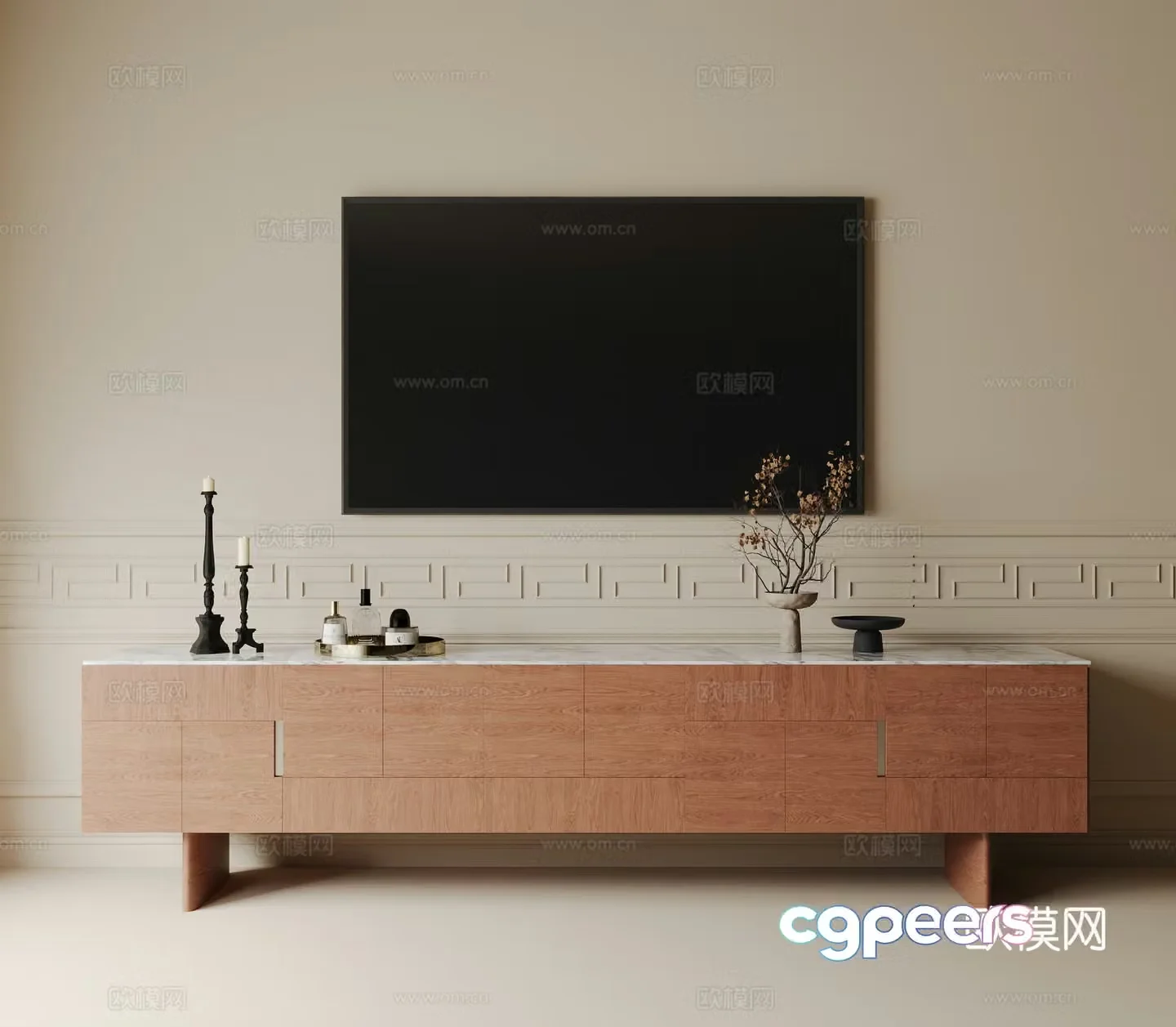 Modern TV cabinet 3d model