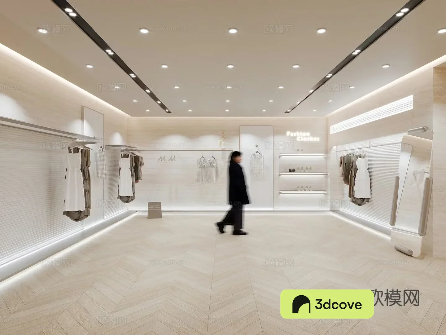 Modern clothing store women’s clothing store
