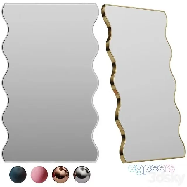 3ds Max Free – Dot Wavey Mirror by West Mirrors