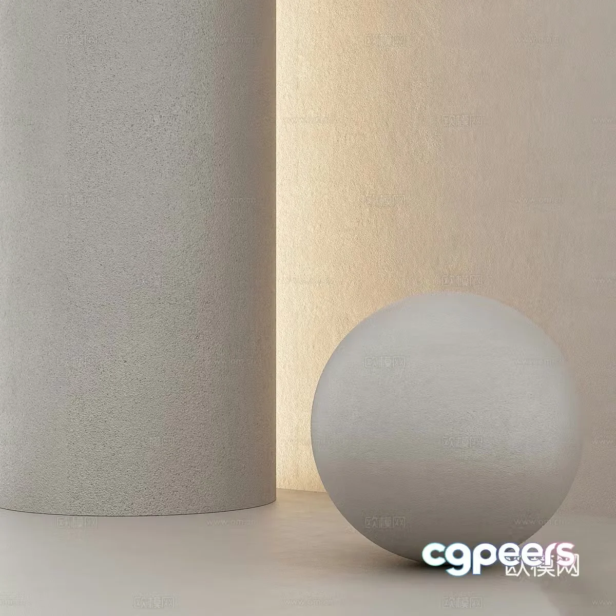 Modern Cream Style Paint 3D Model