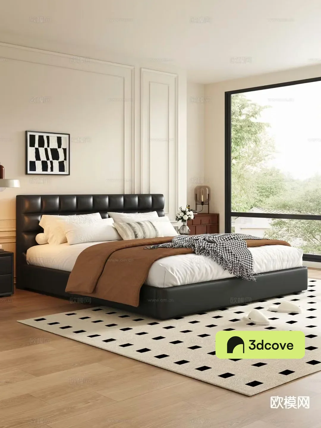 Medieval style double bed