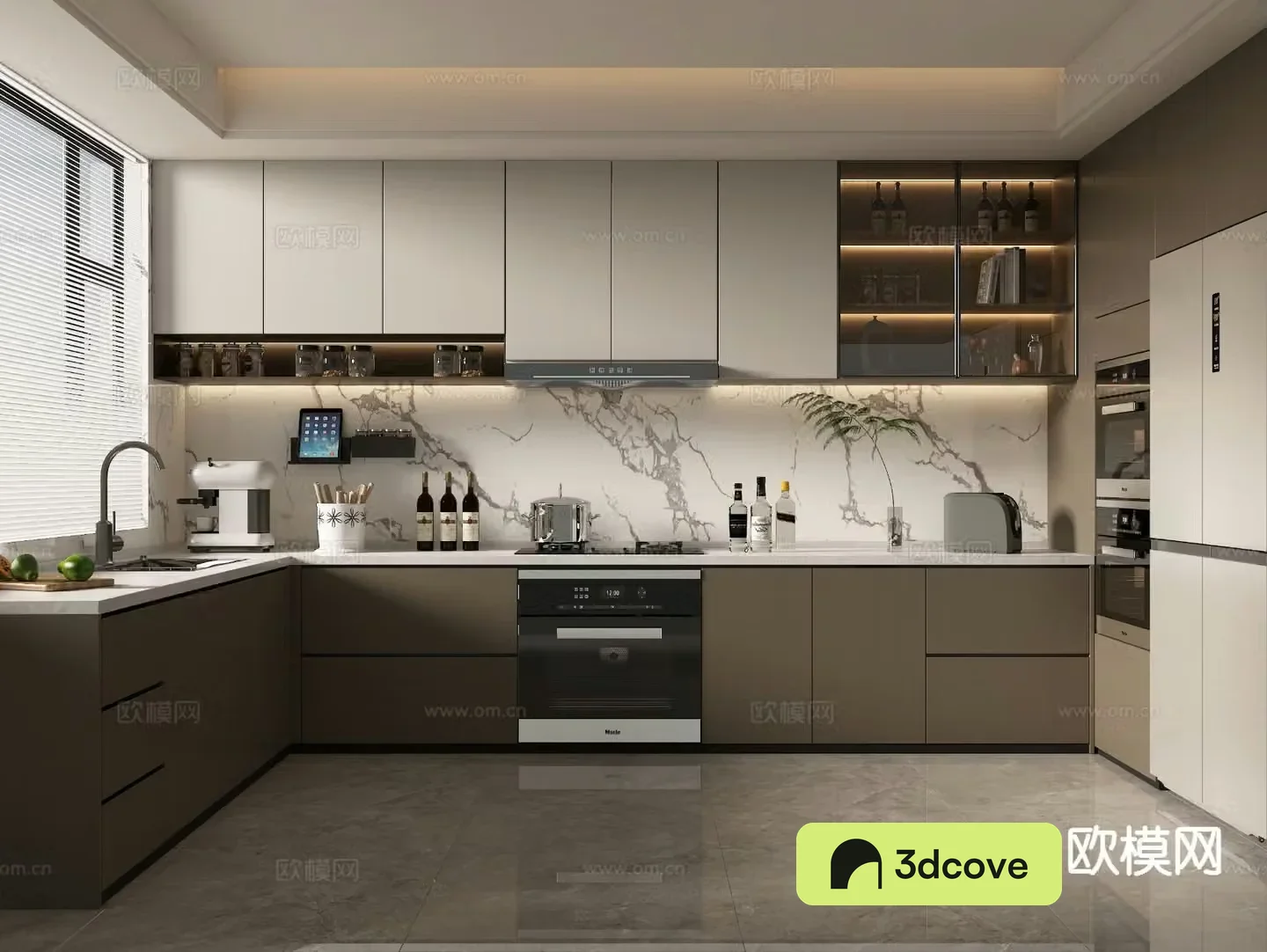 modern kitchen cabinet