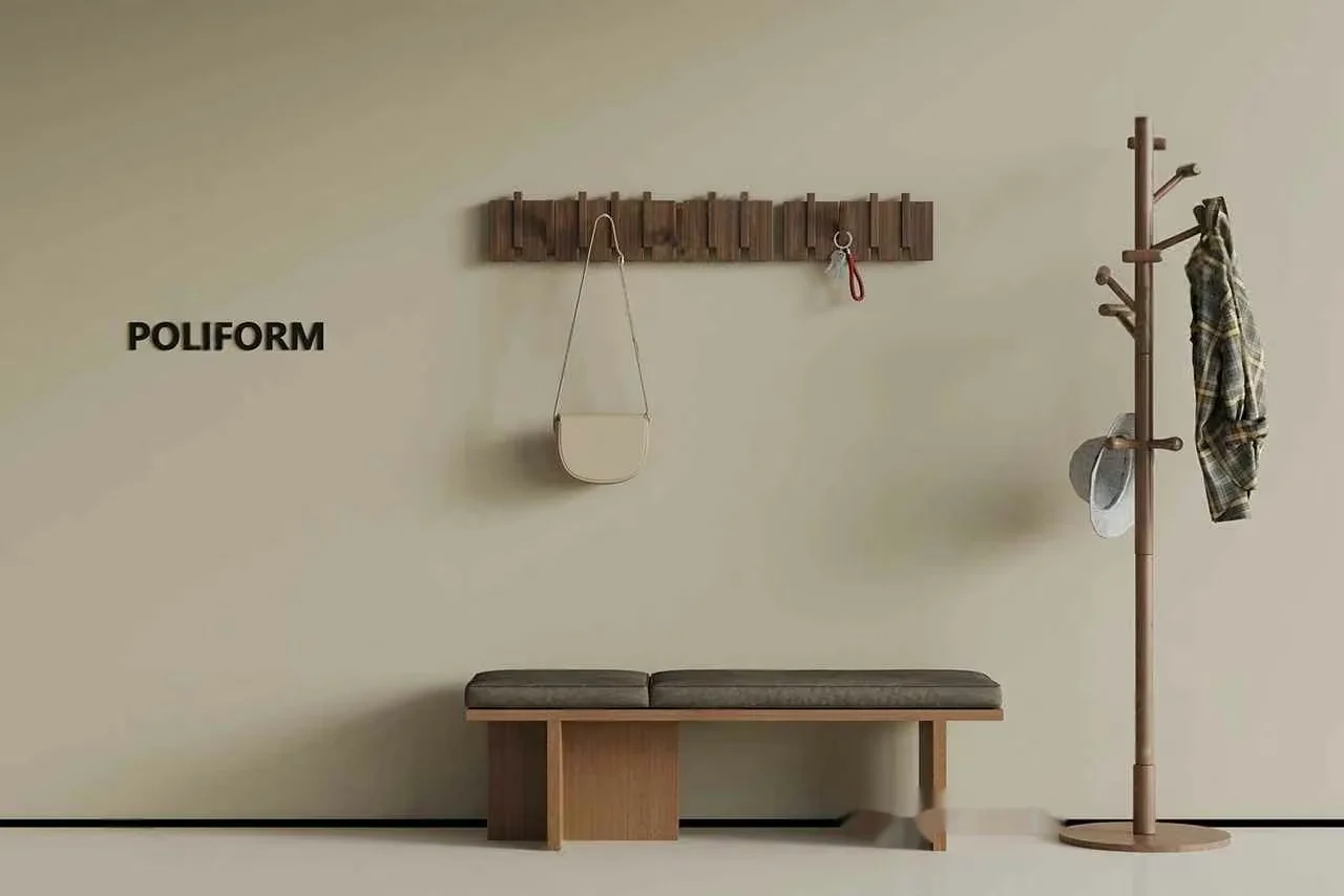 Modern Minimalist Bench 3D Model – 8518 – VRAY Render
