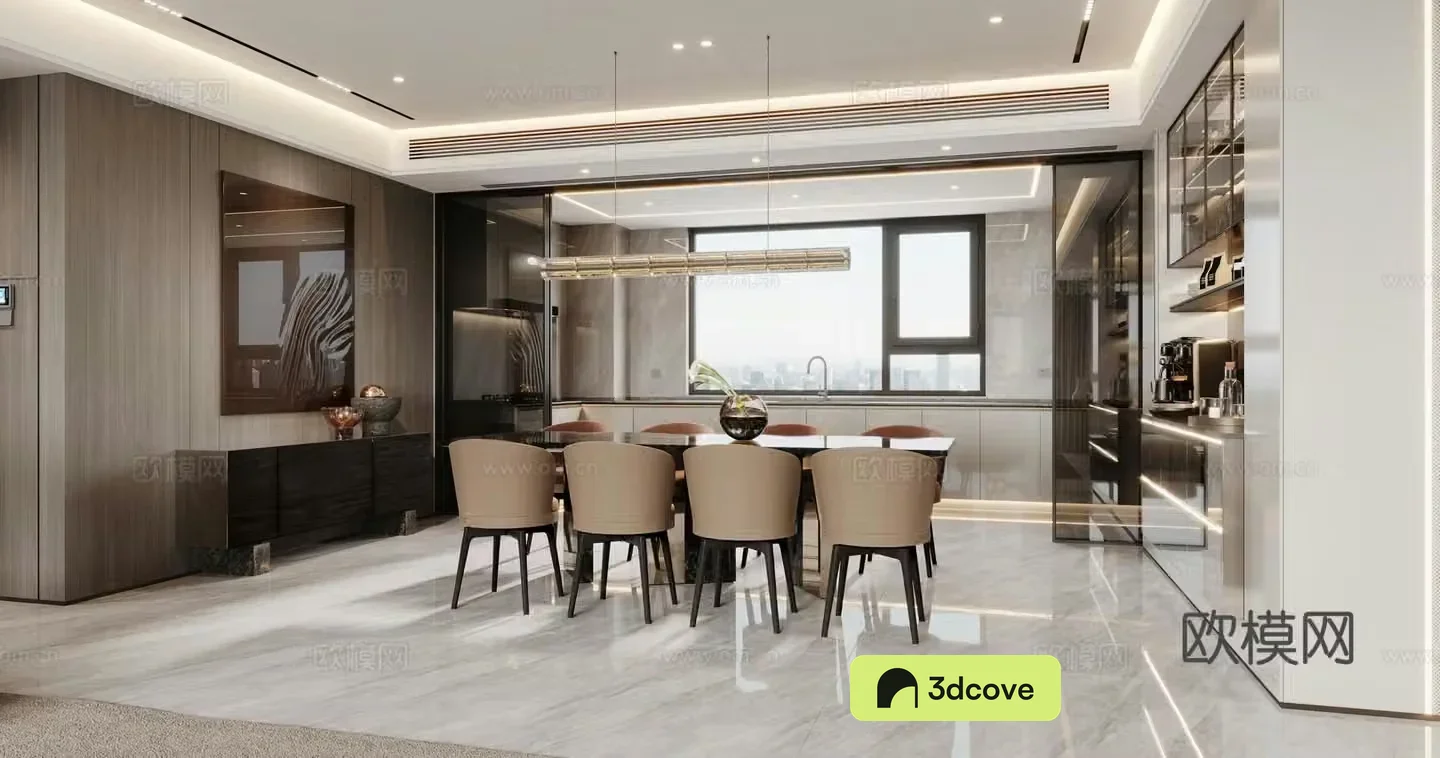 Modern minimalist restaurant