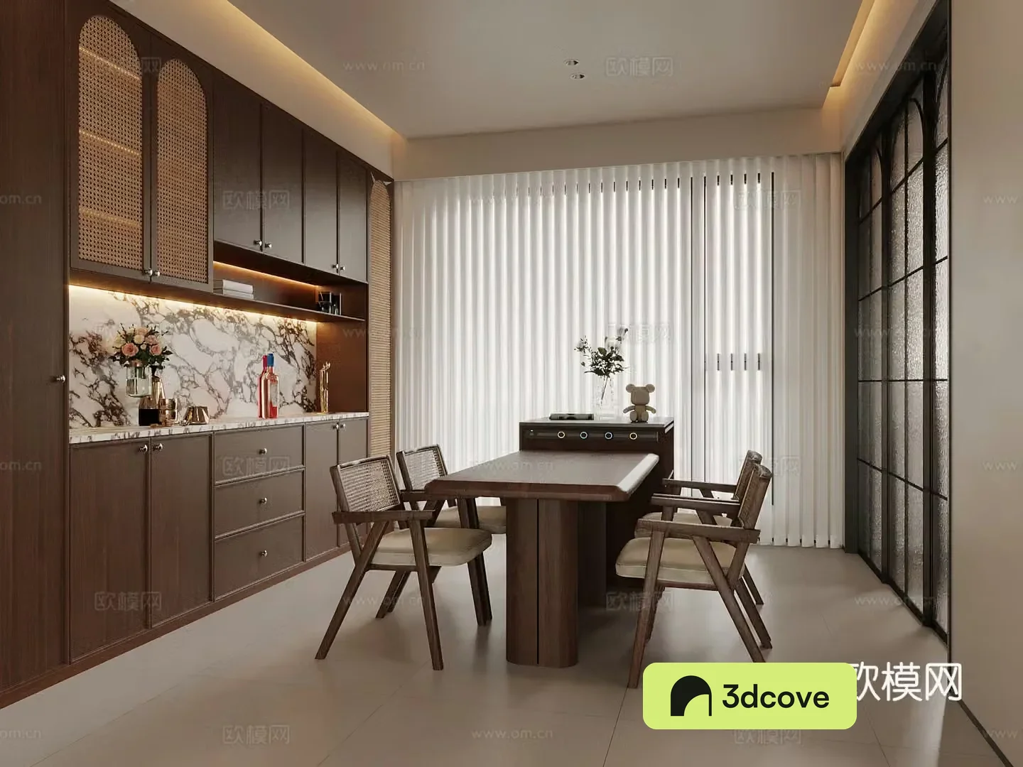 New Chinese style home restaurant dining table and chair