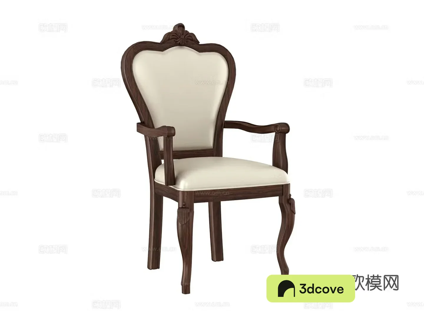 American chair dining chair 3d model