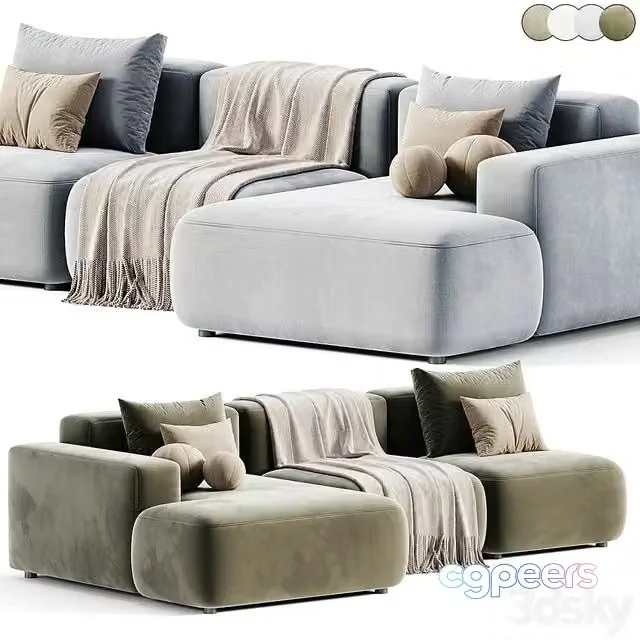 3ds Max Free – Kermit Sofa by Lavsit