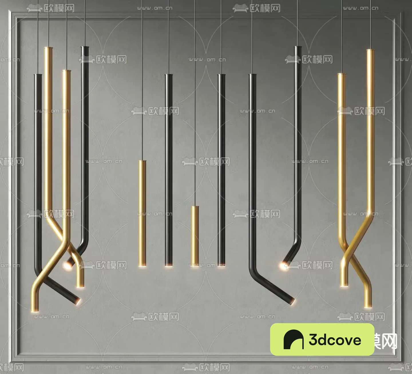 Minimalist chandelier