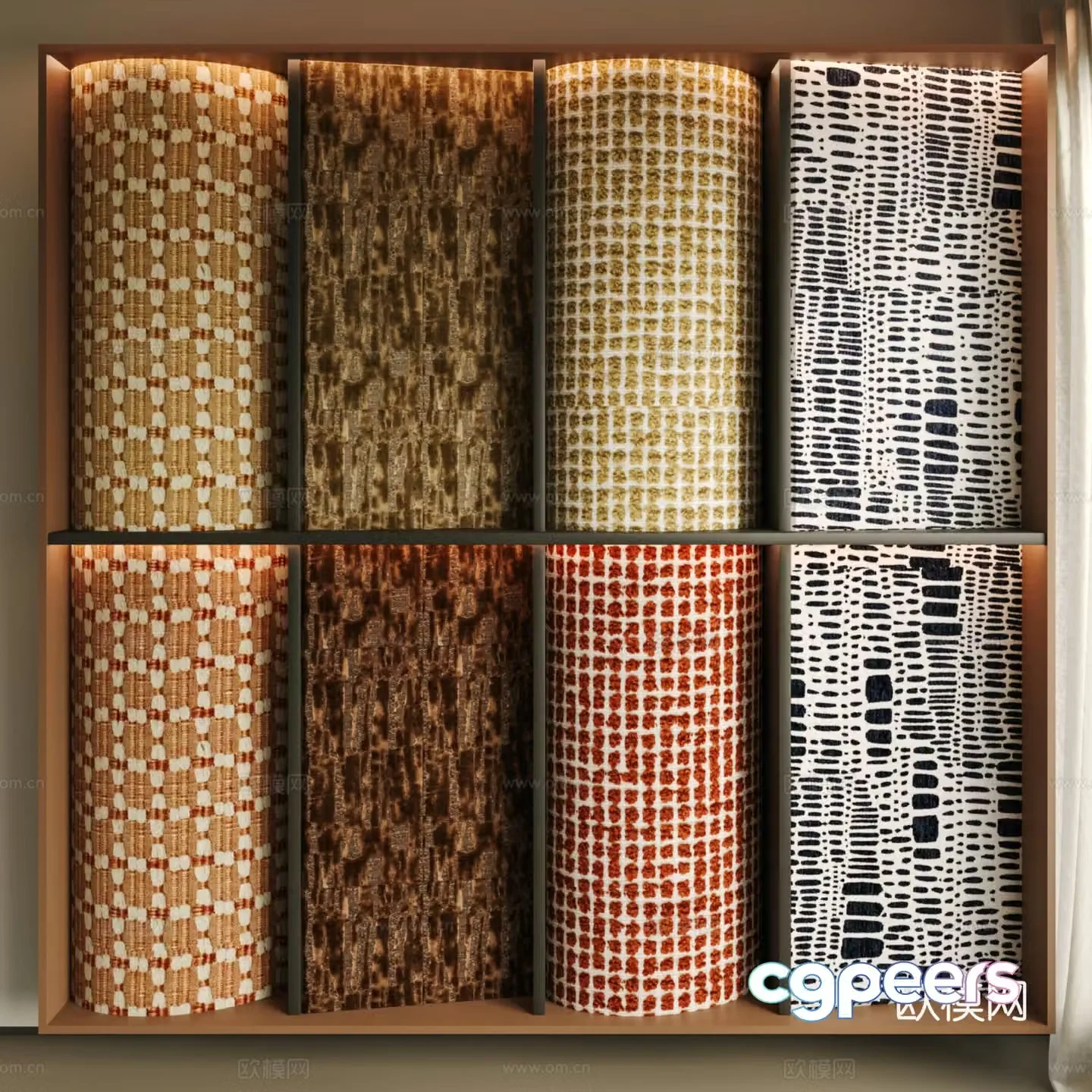 Modern fabric 3d model
