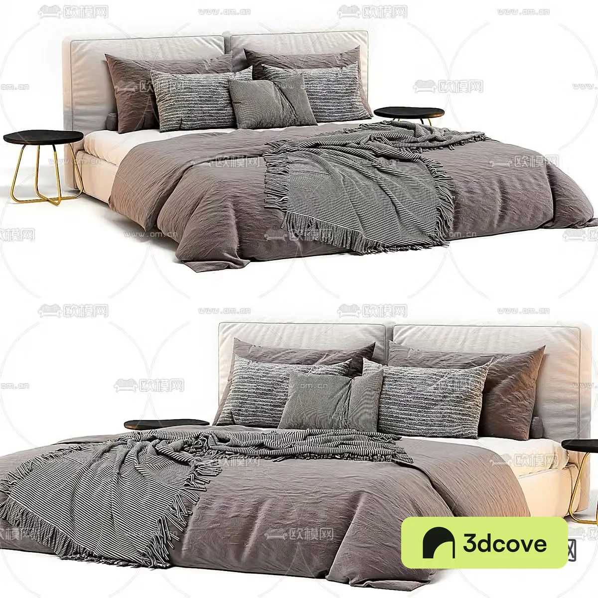 Double bed commercial bed