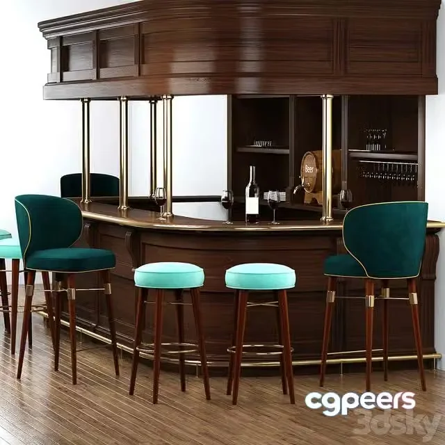 3ds Max Free – Bar set by Ottiu