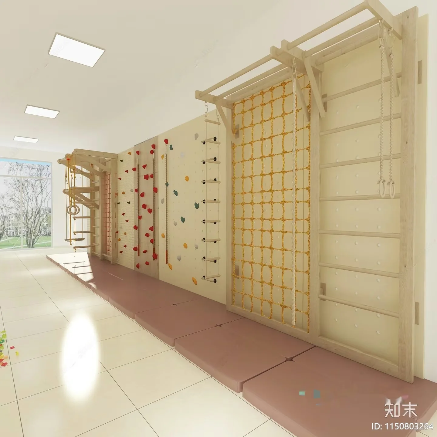 A Climbing Wall 3D Model – 10564 – VRAY Render