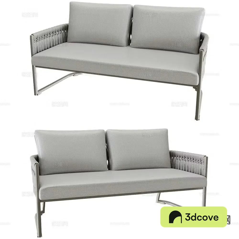Sifas modern fabric sofa double sofa
