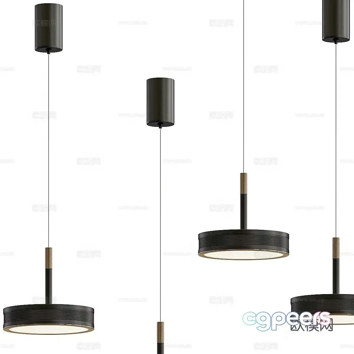 Modern simple chandelier chandelier simple chandelier restaurant chandelier 3d model