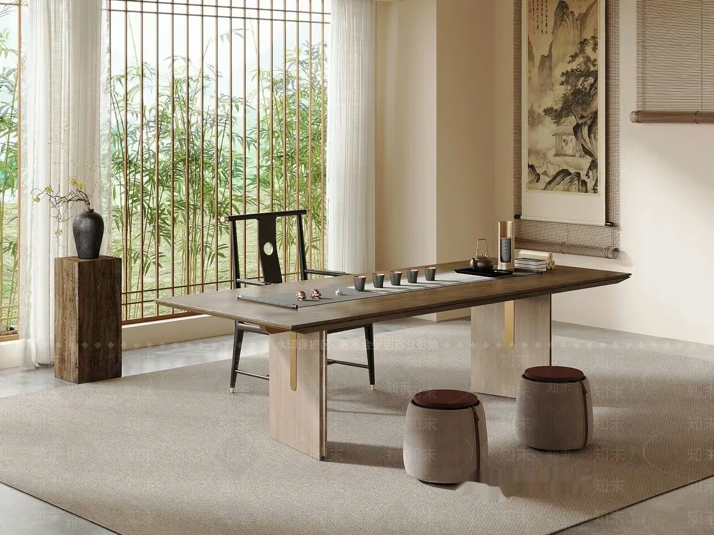 A Japanese-Inspired Room 3D Model – 14313 – VRAY Render