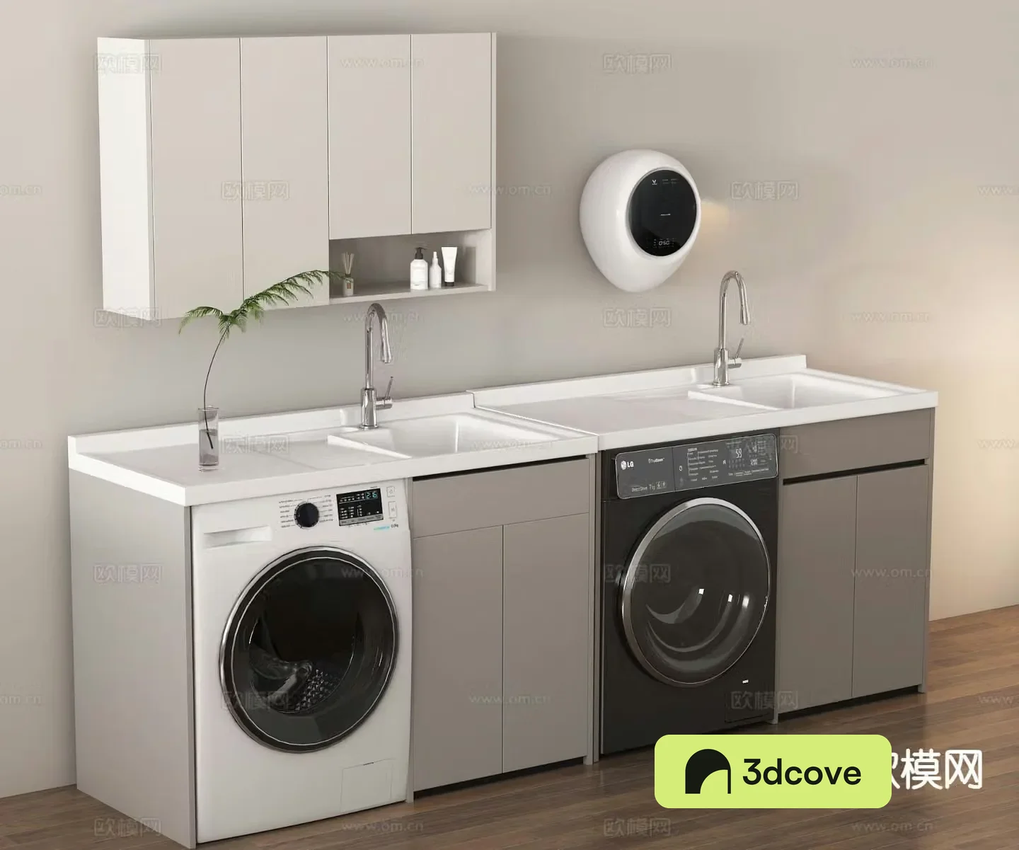Washing machine cabinet balcony cabinet