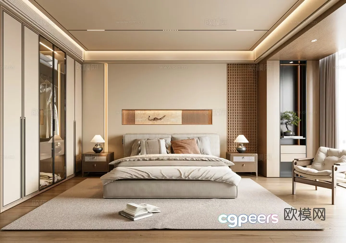 Song style home bedroom 3d model