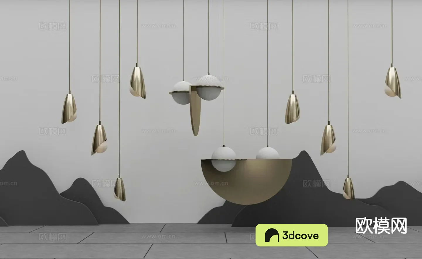 Light luxury creative chandelier