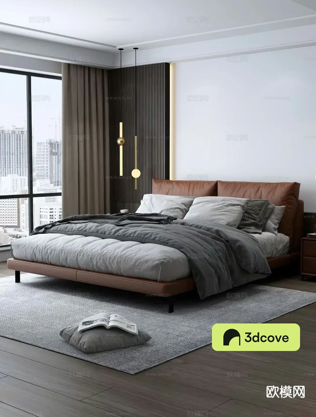 Modern double bed
