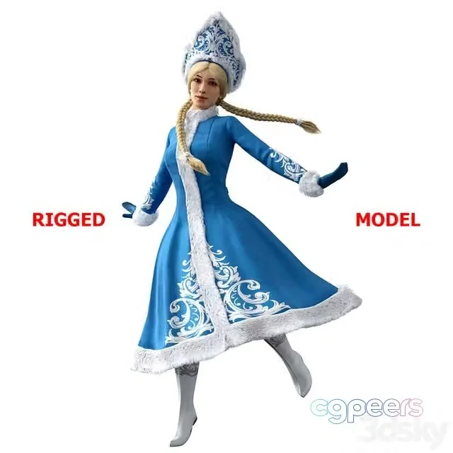 3ds Max Free – Snow Maiden
