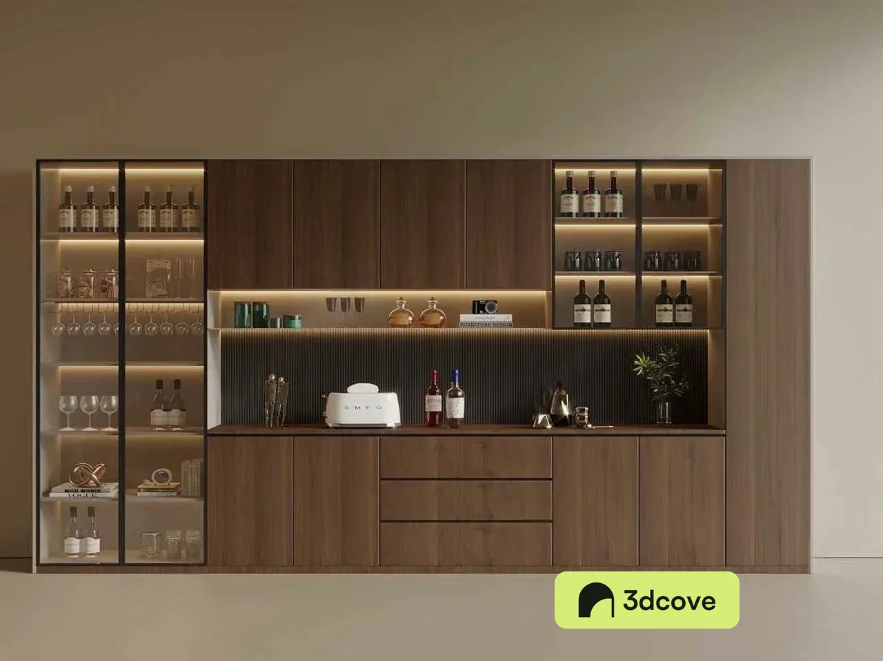Modern Wooden Bar