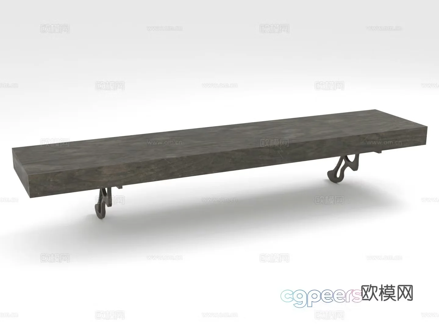 Wall shelf Shelf Shelf Wall mount One-line partition 3D model