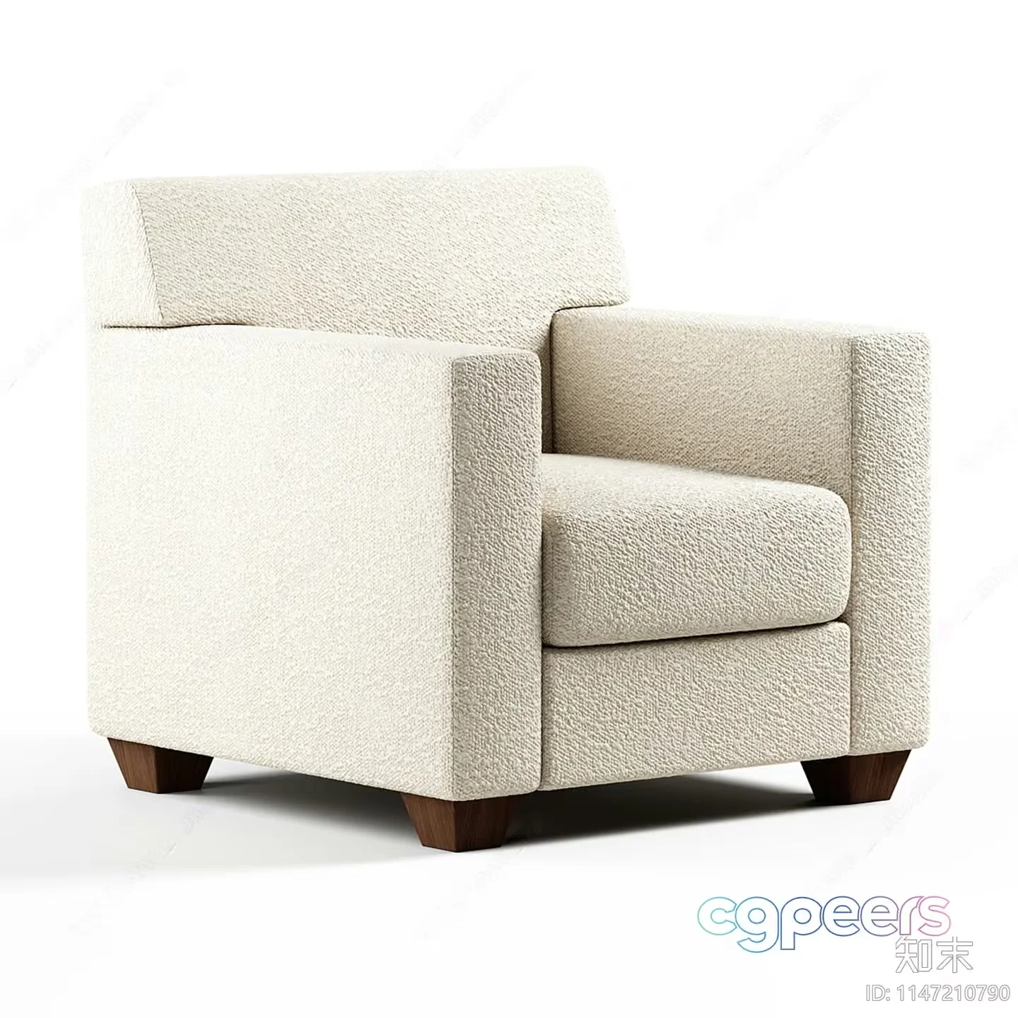 Modern White Chair 3D Model – 8856 – VRAY Render
