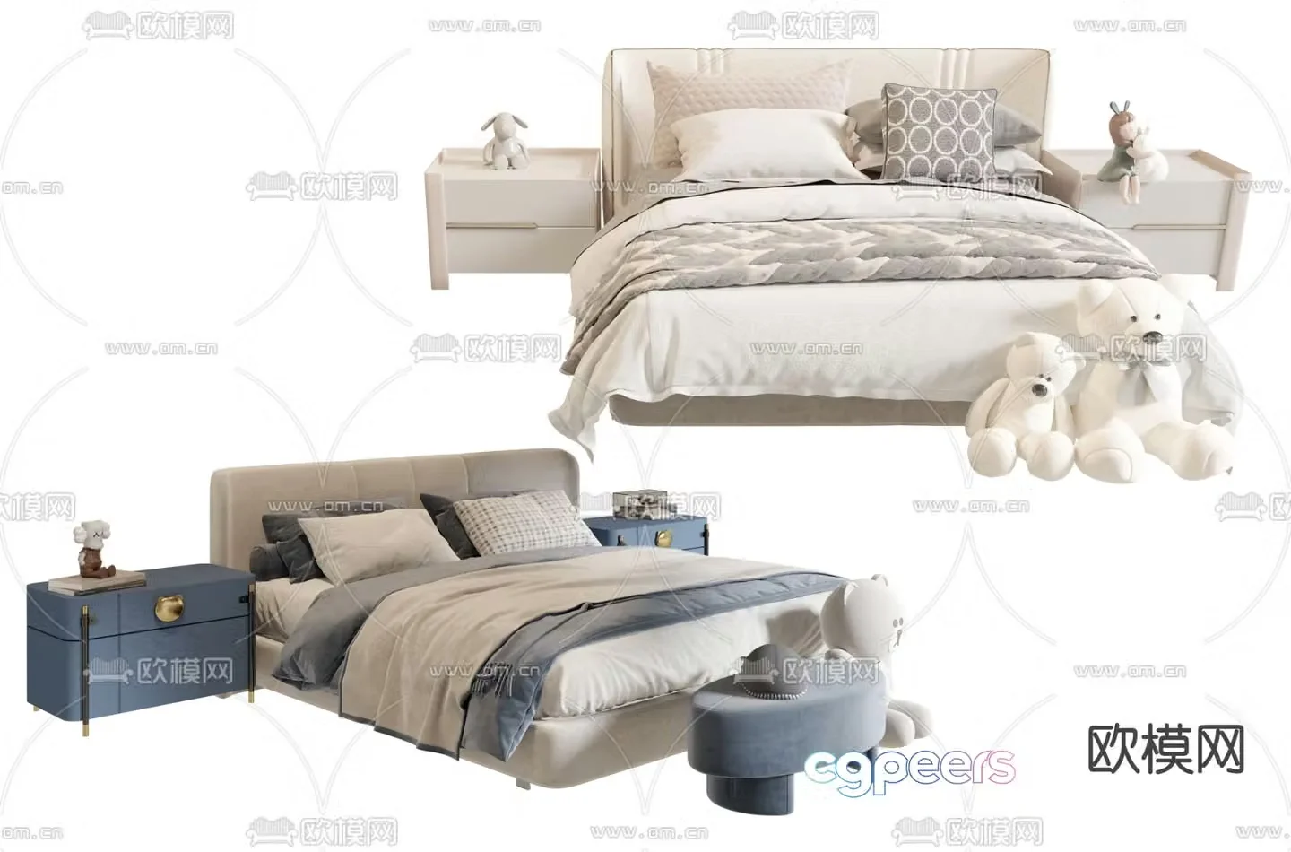 Modern children’s bed child’s bed 3d model