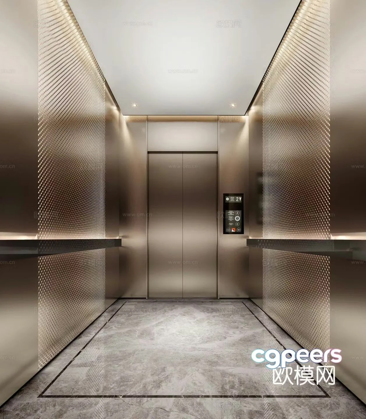 Elevator car 3d model