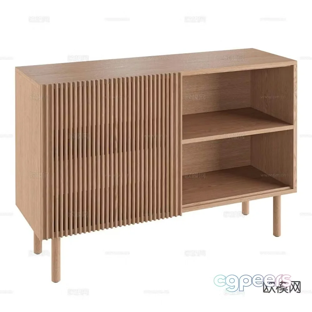 Orton side cabinet entrance cabinet 3d model