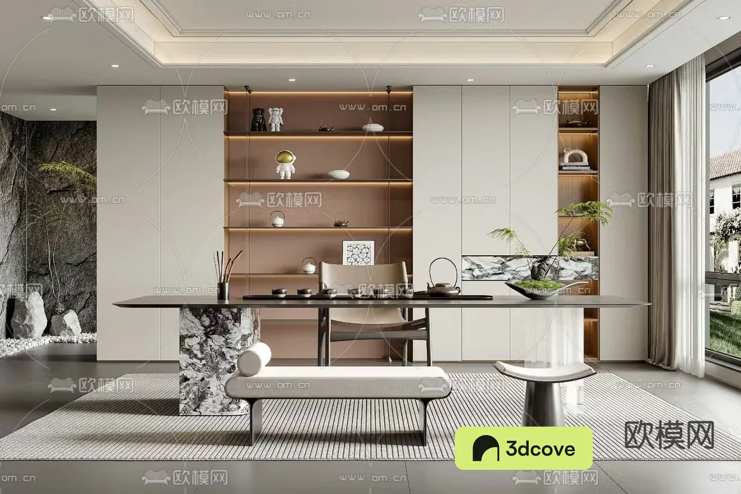 Modern tea room