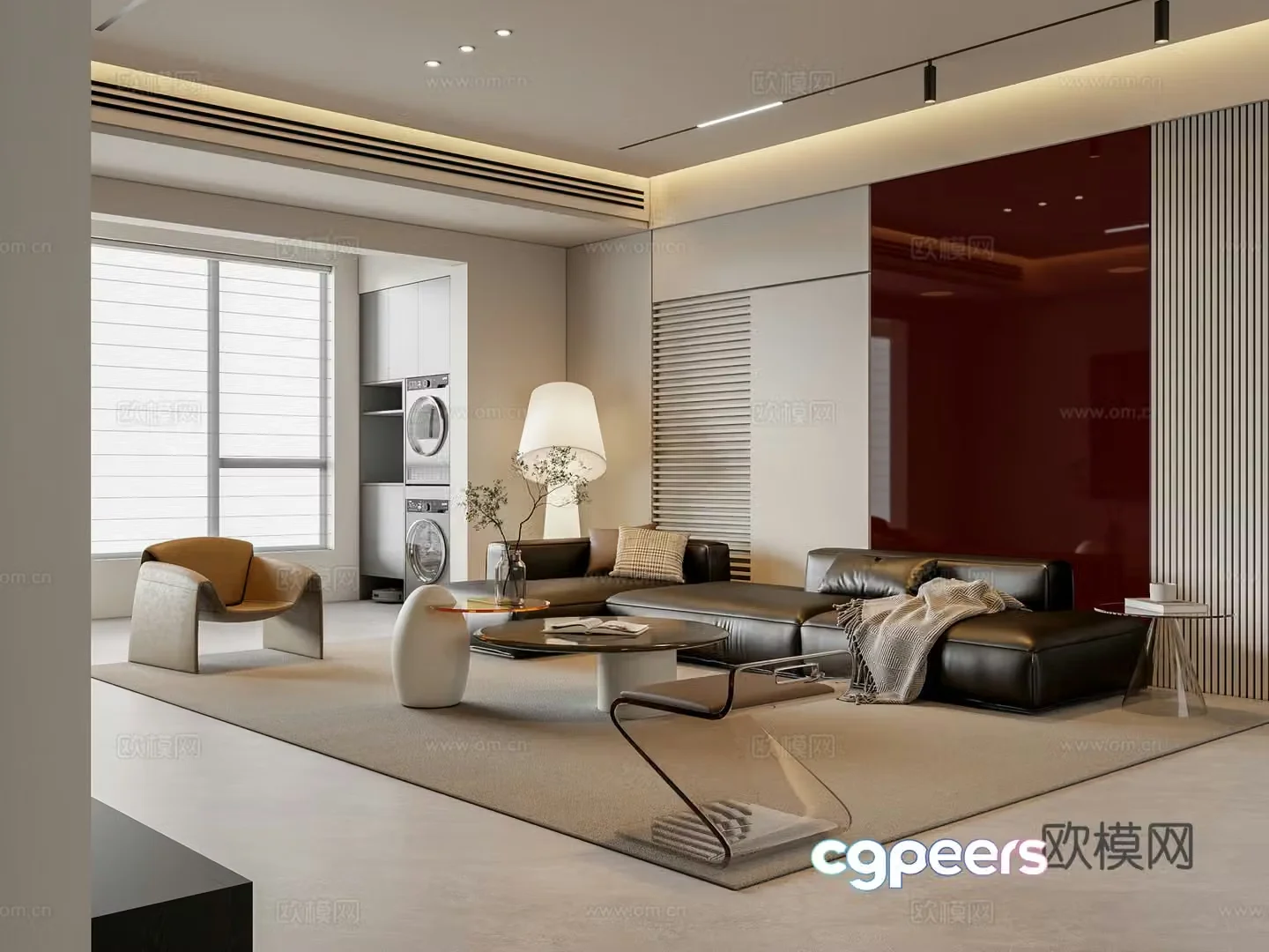 Modern living room 3d model