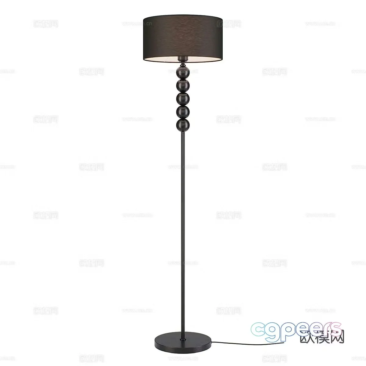 Simple floor lamp 3d model