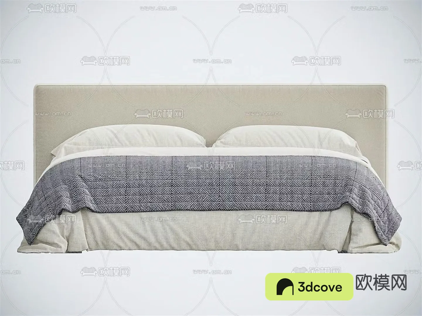 Cream style double bed