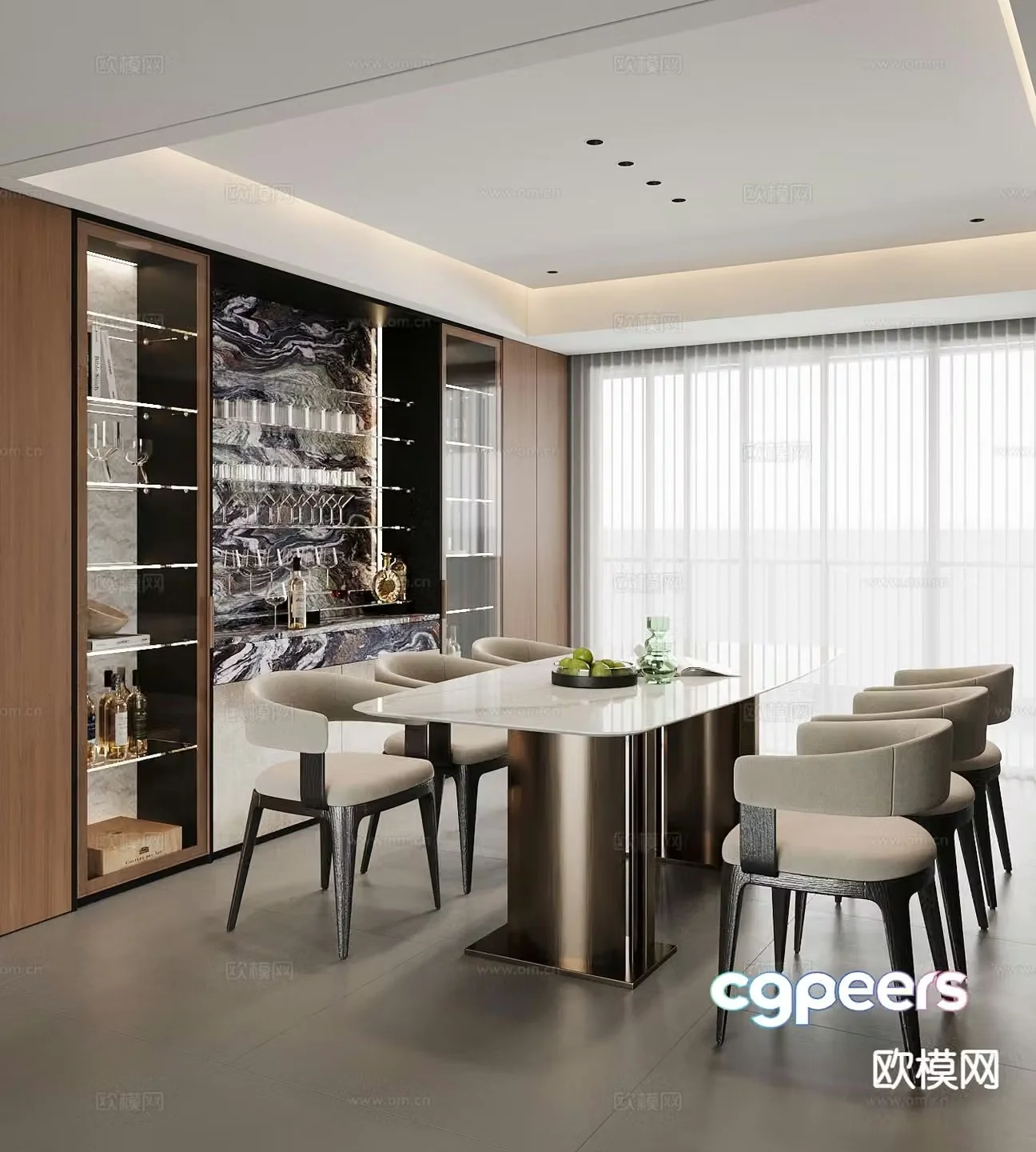 Italian restaurant 3d model