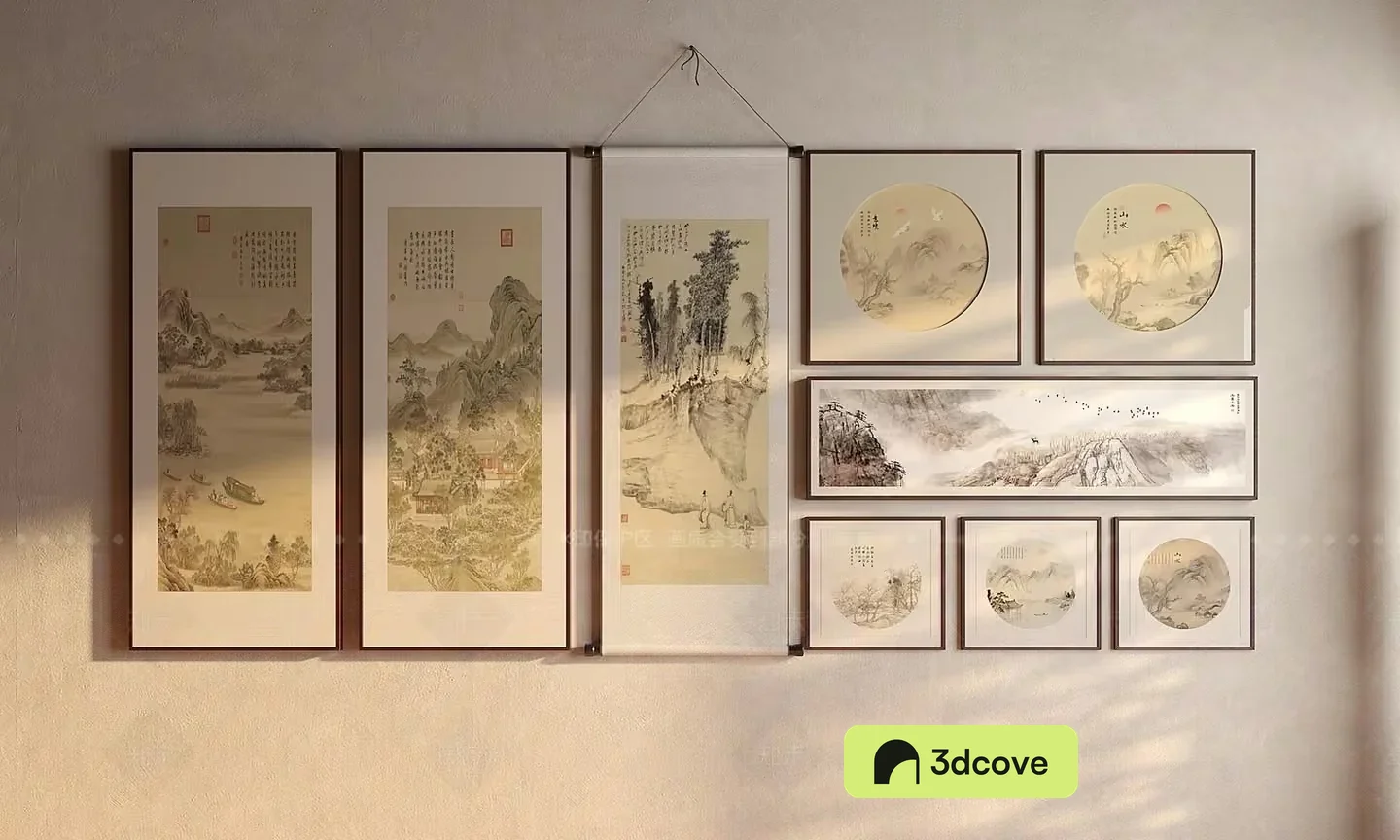 A Collection Of Asian-Style Paintings