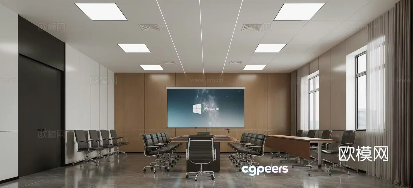 Modern conference room 3d model