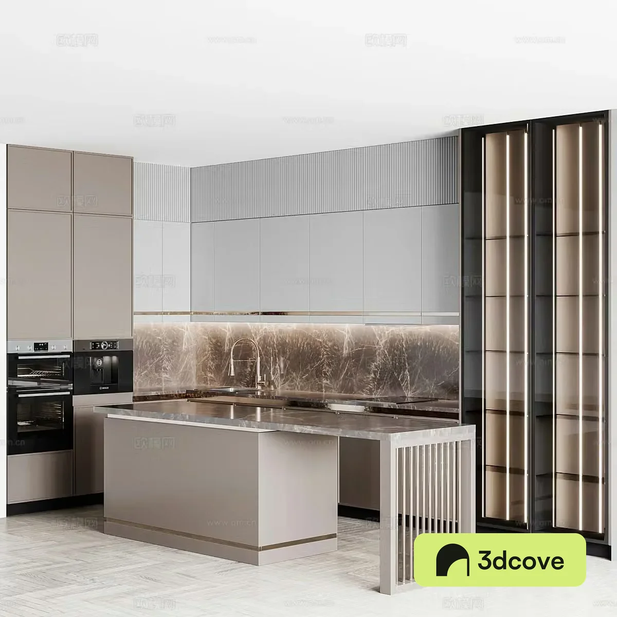 Modern light luxury minimalist cabinet