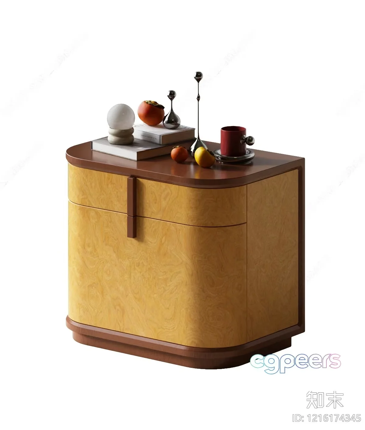 A Wooden Nightstand 3D Model – 15023 – VRAY Render