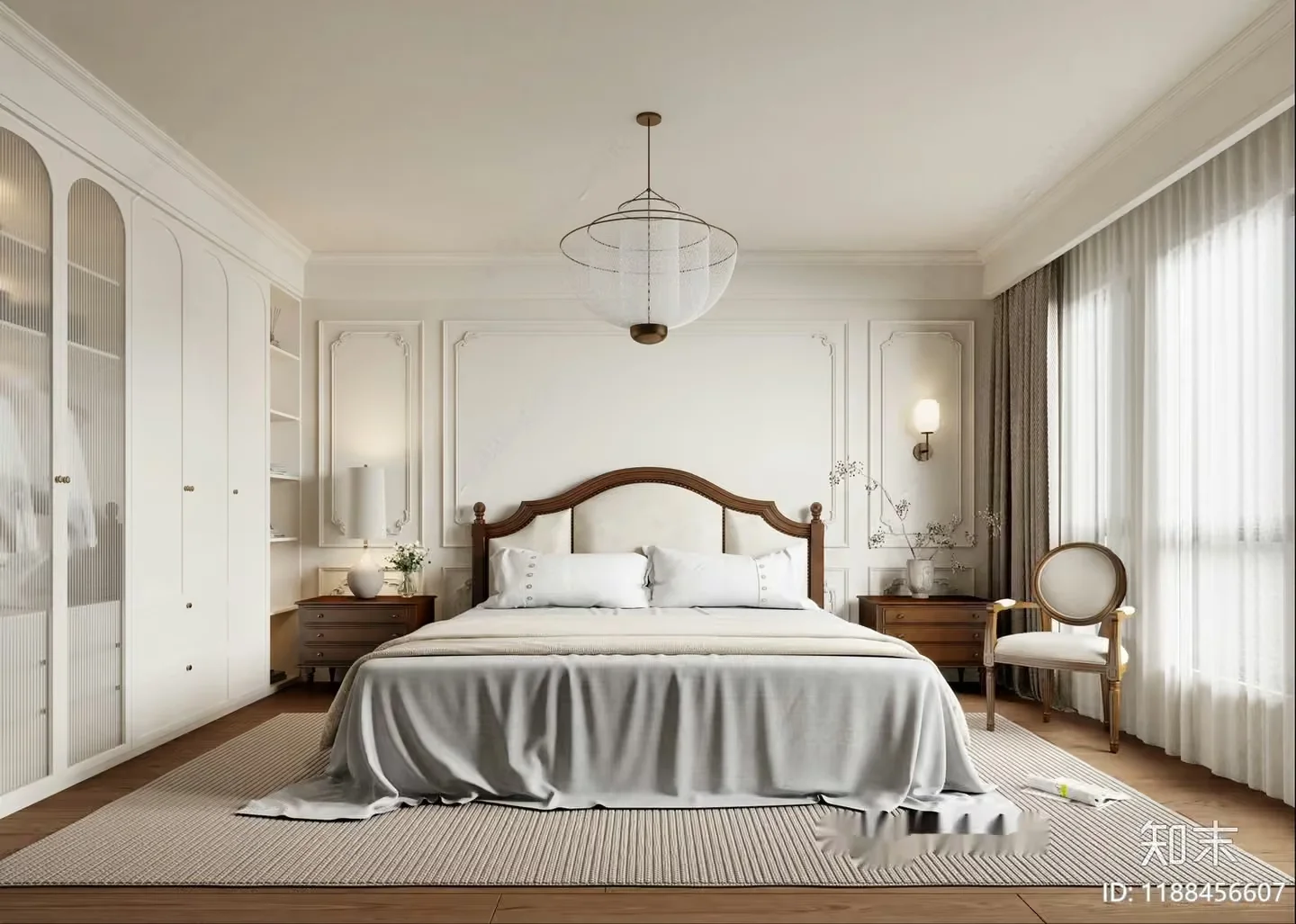Cozy Bedroom 3D Model – 8509 – VRAY Render