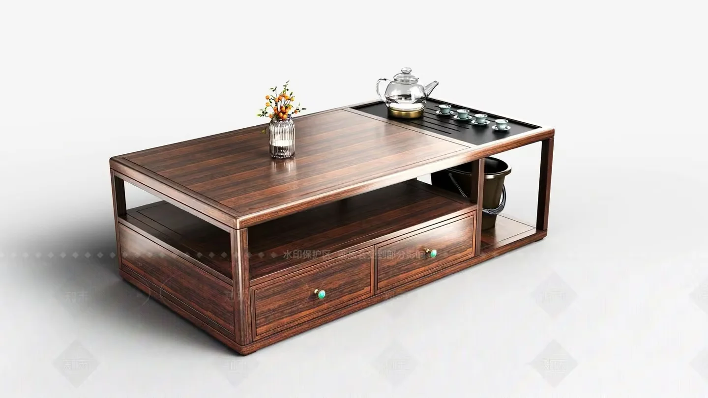A Wooden Coffee Table 3D Model – 8662 – VRAY Render