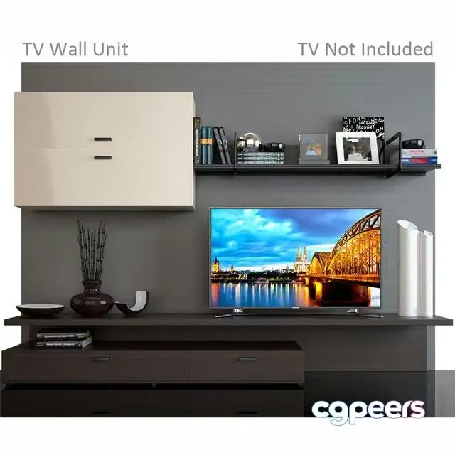 3ds Max Free – TV WALL UNIT 1