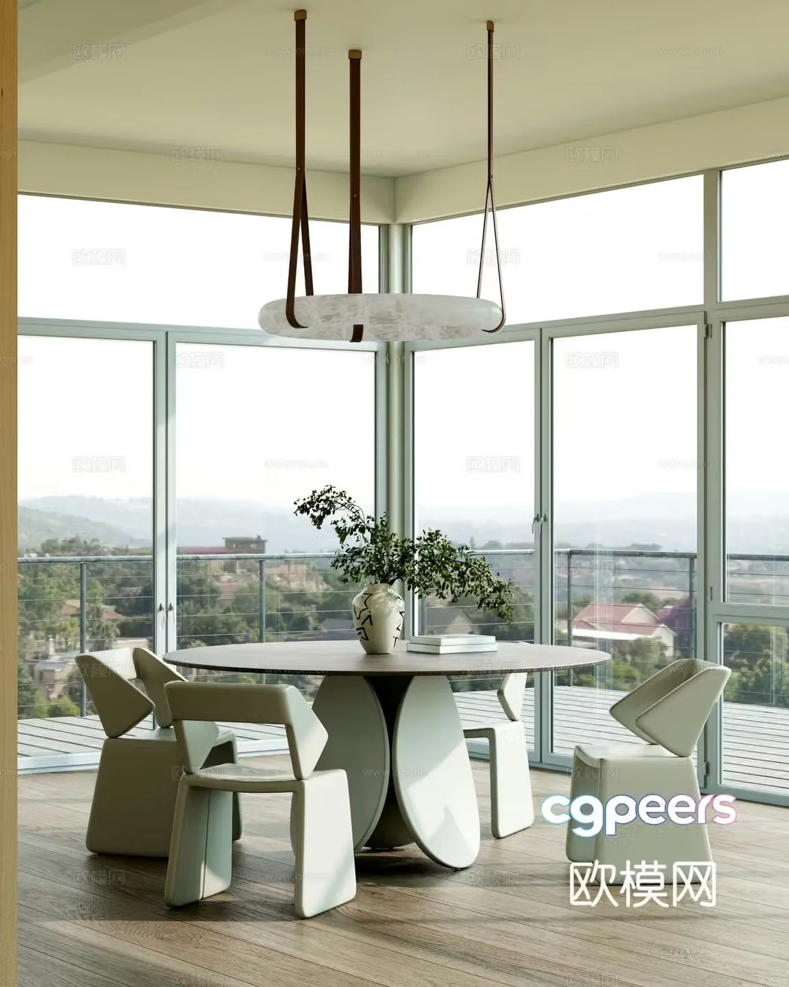 Modern restaurant 3d model
